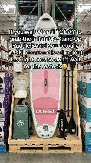 10'6''x33''Inflatable Stand Up Paddle Board, 400lbs Extra Wide Stand Up Paddleboard with Kayak Seat, Anti-Slip EVA Deck Premium SUP Accessories Kit, Non-Slip Stable Deck Boat for Yoga Fishing Surf