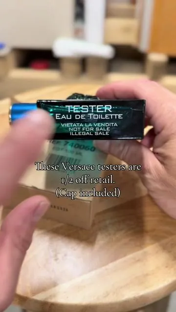Versace EROS has been my go to cologne for years. It retails for a little over $120 on the official site, I was picking it up for $105 at the mall. Thought I was getting a good deal until I found these legit Versace testers on TikTok shop. The cap even has the Versace Medusa imprinted on the inside. I can’t tell a difference on the blind test, there’s no way I’m going back to pain in retail. #colognes #versaceeros #testers 