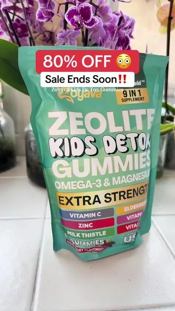 The Zoyava Zeolite Kids Detox Gummies make natural detox easy (and tasty!) for kids + support gut + immune health, these gummies are a parent-approved way to support wellness. #kidssupplements #zeolite #gummiesvitamin #tiktokshopstockup #tiktokshopmemorialday️️ 