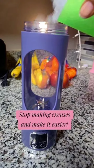 Its a lifestyle! #fruitjuicer #portableblender #proteinshake #rechargableblender #healthyhacks 