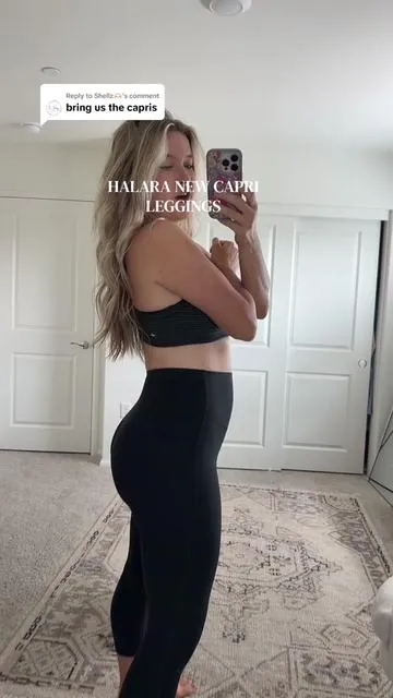 Replying to @Shellz🫶🏻 capri leggings! #halara #halaraleggings #leggings #capri #tiktokshopcreatorpicks 