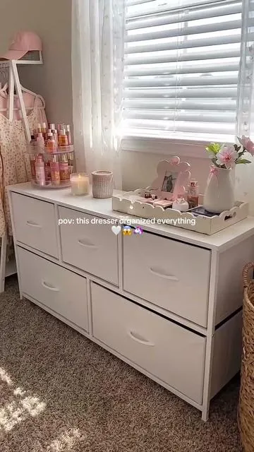 It’s the best storage solution when your closet is full #dresser #storagesolutions #organizedhome #budgetfriendly #tiktokshopcreatorpicks 
