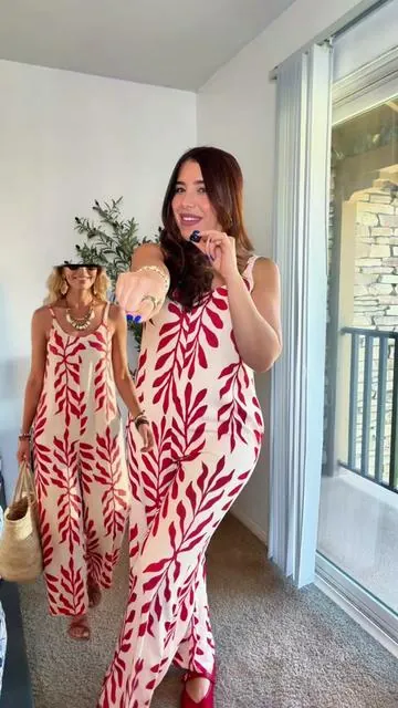 Cómo se le ve el enterizo a la modelo, y cómo me queda a mí 🤓  - - - #jumpsuit #enterizo #enterizoslargos #summeroutfits #bohostyle 