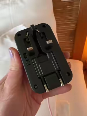 This power adapter was 100% a must have on my trip! Compact, has multiple cable ports, and can work in so many countries! #poweradapter #europeantravel 