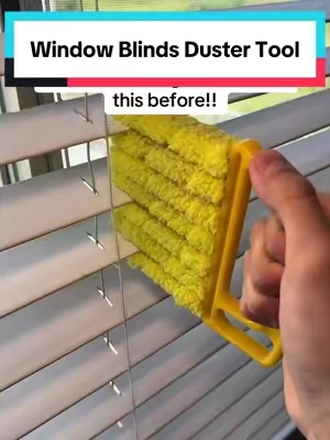 This duster makes cleaning your blinds so much easier! #cleaningtiktok #cleaningtools #homecleaning #dust #duster 
