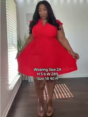 Plus dress goes to size 5X #plussize #dress #tiktokshopstockup #tiktokshopmothersday #tiktokshopdress 