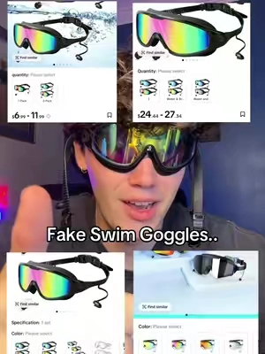 Don’t fall for them  #swimming #goggles 