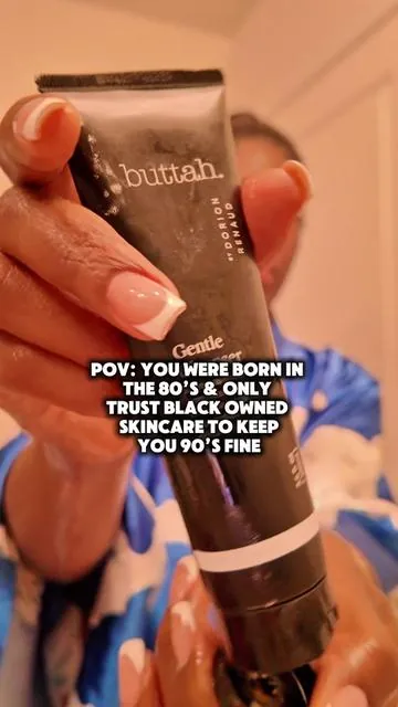 Always bet on black! Black don’t crack #90sfine #buttahskincare #buttah 