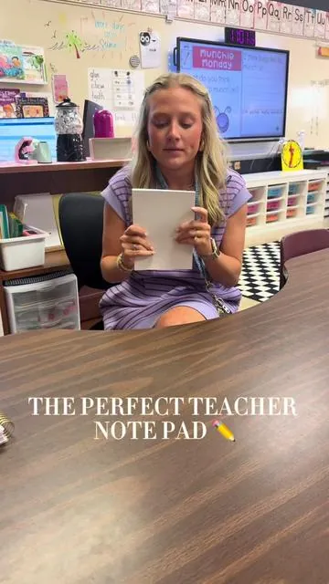 THE notepad of 2026!!! This is literally just what I needed to keep me organized & check off my to-do list!! ✏️✔️🎉🩷😊 #teacher #teachersoftiktok #teach #classroom #school 
