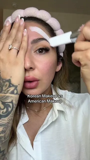 skin care color changing foundation ✨ #elroelfoundationstick #colorchangingfoundation #koreanmakeup #foundationstick #whitefoundation