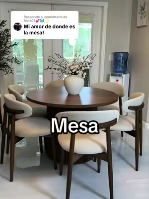 Respuesta a @Mela07💕🦋🌙 este juego de comedor también lo puedes tener en tu hogar aunque tenga poco espacio es lo que más me gusta porque se extiende de una mesa redonda de 41 pulgadas. Le puedes colocar una tabla y la haces de 59 y si no le puedes colocar 2, si necesitas más espacio y haces una mesa de 70 pulgadas es súper elegante moderna minimalista a mí me encantó y a todo el que viene de esta casa le encanta también #tiktokshopcreatorpicks #Tiktokshopstockup #tiktokshopmothersday #diningtable 