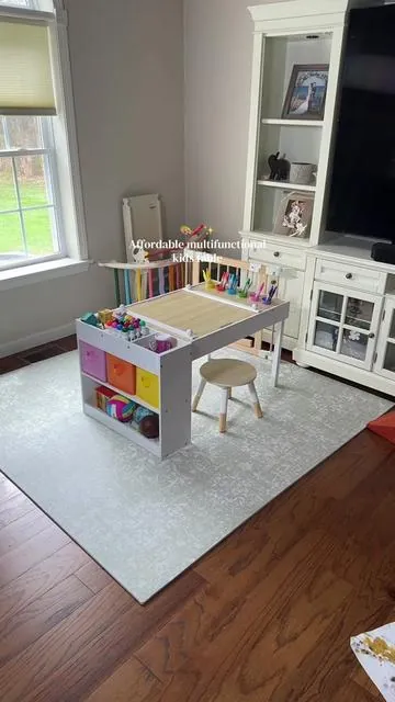 We love a good 2-in-1 table and even better that it’s affordable #toddlerfinds #kidstable #artsandcrafts #toddleractivities #tiktokshopcreatorpicks 