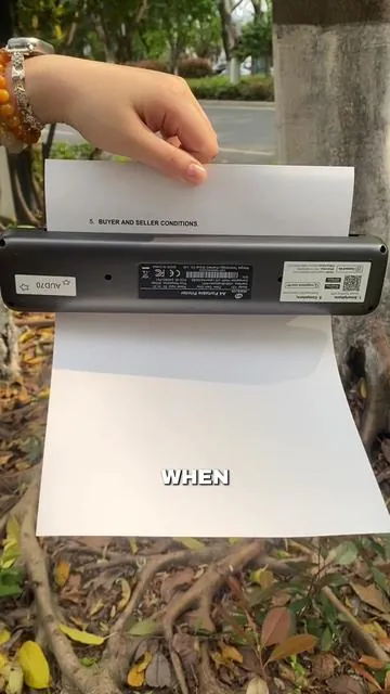 Wait! 🤯 Is this printer so portable that you can take it anywhere?  #wirelessprinter #thermalprinter#portableprinter #giftforher #fyp