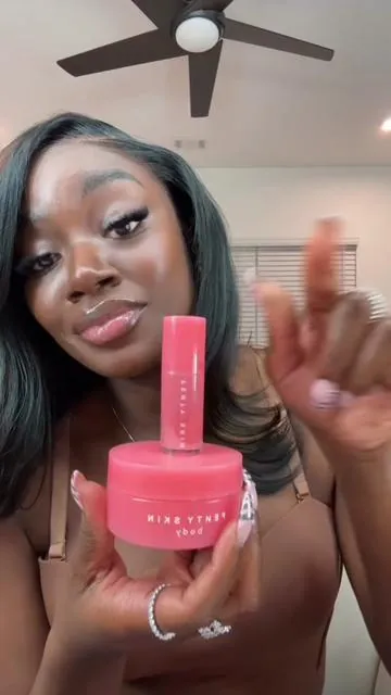 FENTY skin is that girl why I’m just now getting it !!!🔥 #fentyskin #fentybodybutter #fentylipoil 