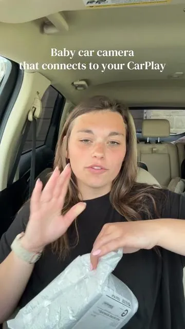 This thing is amazing #momsoftiktok #momof2 #carplaybabycarcamera #babycarcamera #babymusthaves 