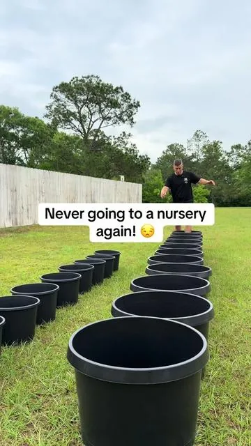 Heavy duty 1-15 gallon nursery pots for outdoor growing, root support, and easy transplanting. #SummerVibes #tiktokshopspringglowup #tiktokshopcreatorpicks #gardentips #containergardening