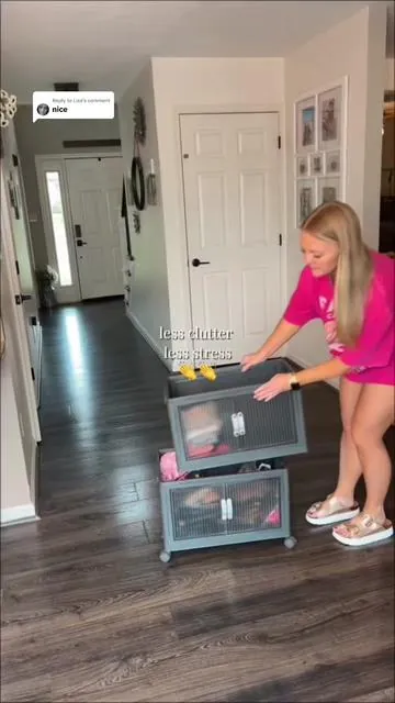 Replying to @Lisa makes home organization so much easier 👏 #storagebins #storagehacks #organizedhome #organizationhacks storage bins home organization 