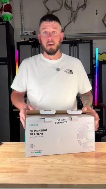 Run bigger prints without stopping. The SUNLU 4kg PLA/PLA+ 3D Filament gives you long, consistent runs with smooth extrusion and strong layer adhesion—perfect for bulk jobs and serious makers. #tiktokshop #3dprinting #filament #maker #3dprint