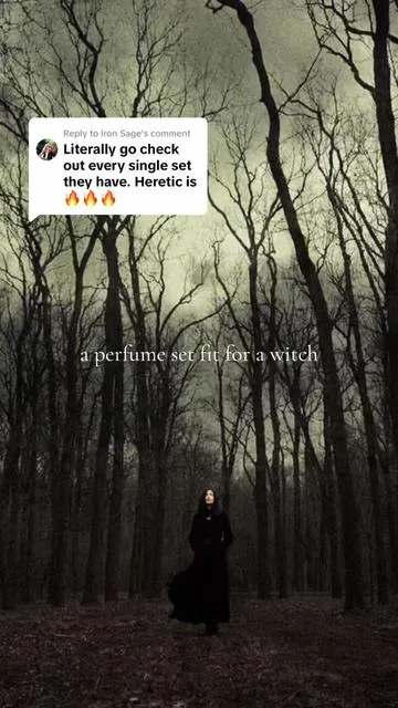 Replying to @Iron Sage yaaaass!! This 💯 @HereticParfum is a hit every time #unboxingvideo #perfumetiktok #perfumetok #witchesoftiktok #witchtok 