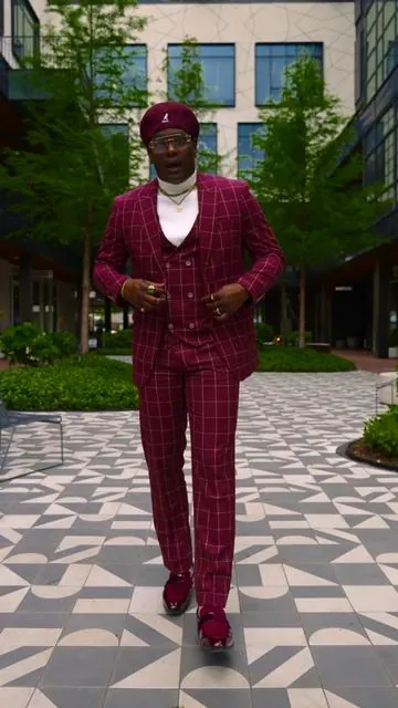 mens plaid three piece suit double breasted suit formal suit mens suit set This red plaid three piece suit is one of those pieces that instantly changes how an outfit feels. It is structured, clean, and actually stands out without looking loud in a bad way. You get the full mens suit set with the blazer, vest, and pants, so it is already put together for weddings, formal events, date nights, or even styled down for a more casual look. From my perspective, the fit is what makes this work. It sits tailored without feeling stiff, and the plaid pattern adds just enough detail so it does not feel like a basic suit. If you have been looking for a mens formal suit or a three piece suit that feels different but still wearable, this is one of those options that does it right. #suit #weddingsuit #menssuits #mensfashion #styleinspo 