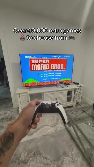 With over 40,000 games on this you will never get bored and always have a new game to choose every single day #retrogaming #retrogames #tiktokmademebuyit #tiktokshopcreatorpicks #fyp 