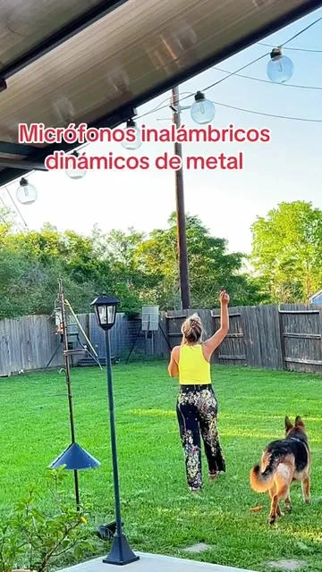Micrófonos inalámbricos dinámicos de metal, con conexión de chip uno a uno y receptor recargable; 40 horas de autonomía, alcance de recepción de 200 pies. Micrófono vocal ideal para actuaciones y karaoke. #micrófonos #microfonosinalambricos #karaoke #tiktokshopcreatorpicks #summervibes @ECHOMUSSY 