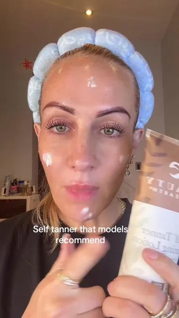 Model approved #BeautyByEarth #SelfTanner #StreakFreeTan #NoWashOffTanner #BronzeGlow 