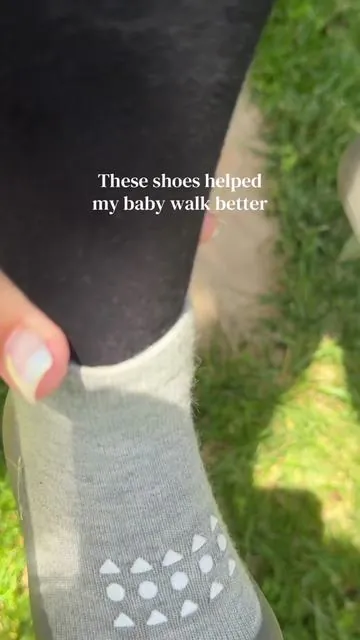 These made such a difference for my little walker 👣 #babyshoes #sockshoes #toddleressentials #babywalking #tiktokshopfinds