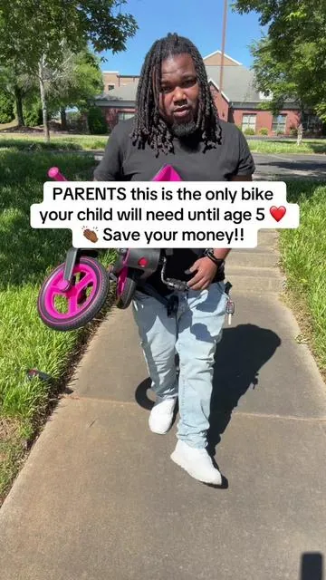 Learning to ride a bike has never been easier!! ❤️👏🏾 #balancebike #toddlerbike #parents #parenthack 