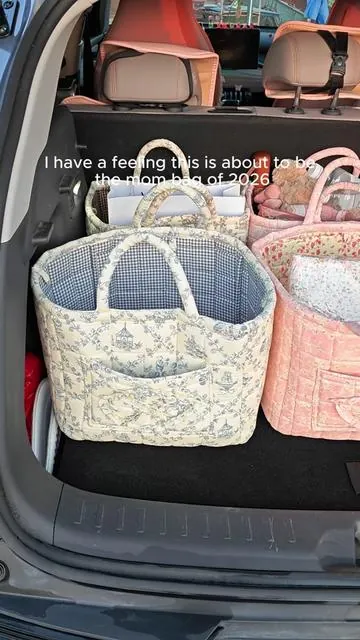 Meet the cutest car organizer ever—a french-inspired quilted basket that folds up,fits so much,and you can just throw it in wash.it’ll keep your car spotless,and it’s perfect for gifting (seriously,they’re so cute)#tiktokshopmothersday #caressential #quiltedbag #carstoragebasket #storage 