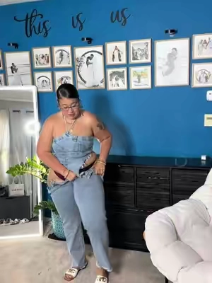 Give some stretch ❤️‍🔥 #denim #twopieceset @Fashion Nova @FashionNovaCURVE #ootdinspo 
