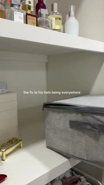 why do I suddenly need one for every closet 😭🧢 the Stackable Hat Organizer for Closet just makes everything look better #tiktokshop #organization #closetfinds #homehacks #amazonfinds 