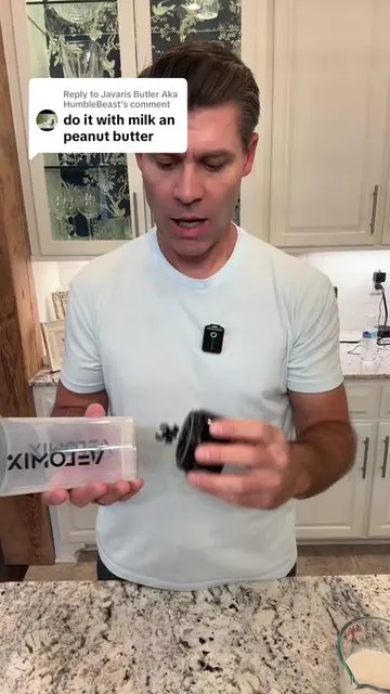 Replying to @Javaris Butler Aka HumbleBeast blends milk and peanut butter just fine - VELOMIX Electric Protein Shaker Bottle - 24 oz USB-C Rechargeable Leak-Proof Drink Mixer, 80 Mixes per Charge, Easy-Clean, Durable BPA-Free PP/PE Plastic for Shakes, Smoothies #shakerbottle #fitnessjourney #proteinshake #healthylifestyle #tiktokshopstockup 