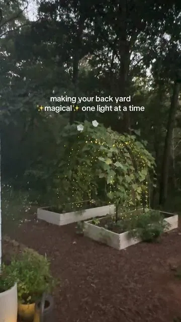 Love these fairy lights so much! They make my garden so fun. #SummerVibes #solarlights #fairylights 