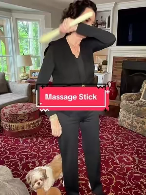 Massage stick for stress relief that replaces your monthly massage appointment, no exaggeration. This acupressure tool hits every pressure point and you will feel the difference the first night. Tap the link below to shop it. #massagestick #stressrelief #acupressuretool #selfcareroutine #wellnessover50