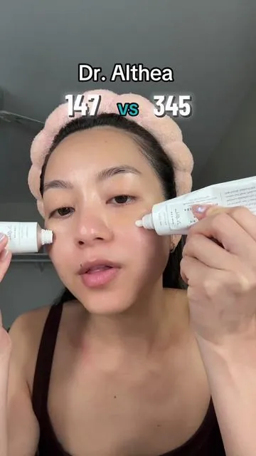 Dr. Althea 147 cream vs 345 cream.  @Dr.Althea US #345cream #147cream #TikTokShopCreatorPicks #tiktokshopmemorialday #tiktokshopstockup 
