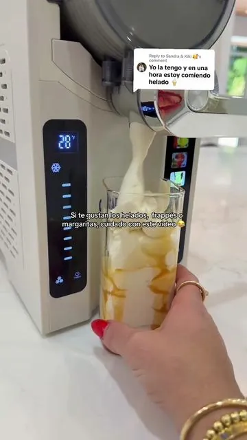 Replying to @Sandra & Kiki 🥰 Ahora literalmente hacemos frappés, helados, margaritas y frozen drinks en casa cuando queramos 😍 Lo mejor es que no tienes que estar echándole hielo todo el tiempo. Tiene varios modos automáticos, pantalla LED y capacidad grande para hacer suficiente para toda la familia o visitas. #slushie#icecreammachine#summermusthaves#tiktokshopsummerturnup#TikTokShopCreatorPicks  