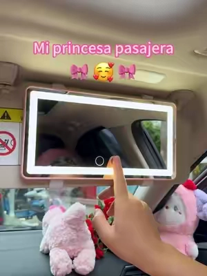 #Espejocosméticopara coche#Accesoriosdecoche paramujer#Cochepara chicas#Espejoparacoche
