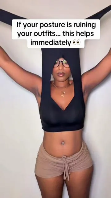 Your outfits aren't the problem... your posture is 😳 #pos #posturecorrectorsturebra #tiktokmademebuyit #dealdrops #springsale