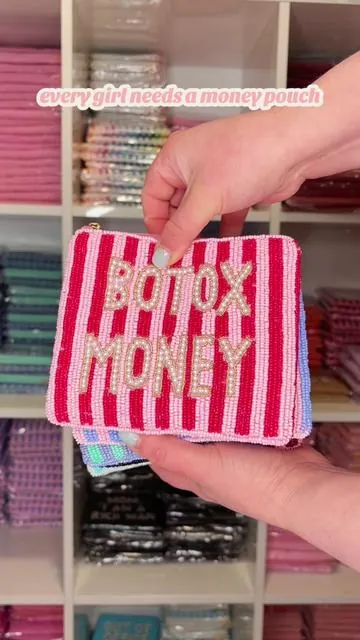 Apparently we’ve all decided every life expense deserves its own beaded pouch 💸✨ From Botox Money to Vacay Money, these iconic beaded coin pouches are perfect for cash, cards, lip gloss, receipts, travel essentials, and all the random little things floating around your bag 💖 Cute, functional, and slightly irresponsible in the best way possible 👀 Which “money” pouch are you grabbing first? 💅 #beadedpouch #purseaccessories #girlythings #tiktokshopfinds #botox 