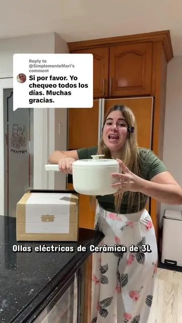 Replying to @@SimplementeMari Quedan muy pocas disponibles 🫣ollas eléctricas de cerámica de 3L #ollaselectricasparacuba #sartenelectricoparacuba #Summervibe 