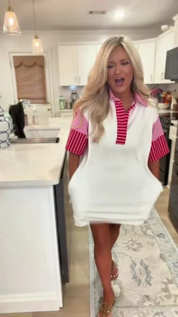The comfiest dress!!! Pockets and stretch for days!!! #dresses #tshirtdress #teacher #dress 