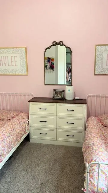 The perfect dresser for my girls room!!!🩷  #dresser #girlsroom #sharedgirlsroom #tiktokshop #tiktokshopcreatorpicks 