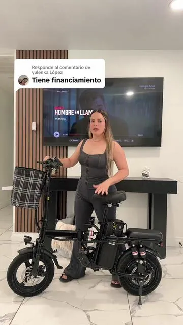 Respuesta a @yulenka López Bicicleta eléctrica #bicielectrica #bicicletas #bicicletaelectrica #tiktokshopspringglowup #summervibe 
