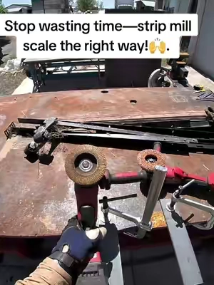 Tired of ruining flap discs on mill scale? I put EZARC’s ceramic clean and strip disc head-to-head with a flap wheel. The strip disc stays flat, clears mill scale way faster, and doesn’t clog. Paint, rust, mill scale—gone! #EZARCStripDisc #MillScaleBeGone #BetterThanFlapDiscs #CleanMetalFast #SummerVibes @ezarctools @EZARC Tools 