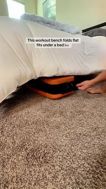 Replying to @Dr. Lara Heal/ Free spirit! This foldable bench has honestly made my home workouts way more convenient. It has 9 adjustable positions so I can switch between incline, flat, and decline exercises for a full-body routine, and the heavy-duty frame supports up to 800 lbs so it feels really secure while lifting. The seat and back padding are comfortable, the adjustments are easy to change between workouts, and it folds completely flat when I’m done so I can slide it under my bed or store it in my closet. Perfect for getting a solid workout in without needing a huge gym setup.@Bearbro Fitness Studio  #homegym #adjustablebench #workoutbench #strengthtraining #fitnessfinds 
