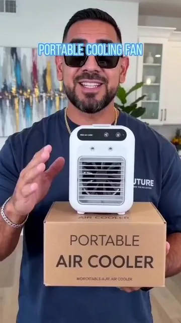 This USB rechargeable mini air conditioner fan is the real deal - dual mist mode, strong cooling, quiet, and portable! Perfect for bedrooms, dorm rooms, and small spaces. Stop sweating and start chilling #MiniAirConditioner #PortableAirCooler #RoomCooling #USBRechargeableFan #tiktokshopspringglowup