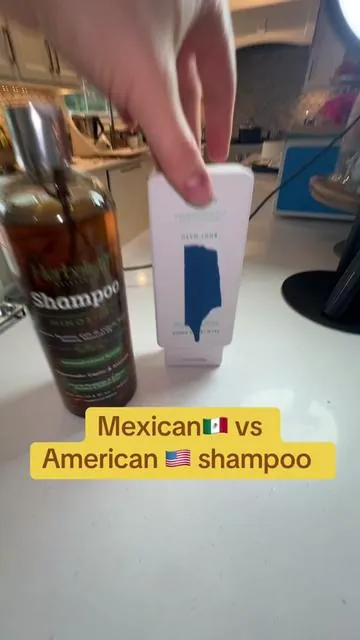 The color difference is so obvious #hairgrowthshampoo #rosemaryshampoo #rosemary 