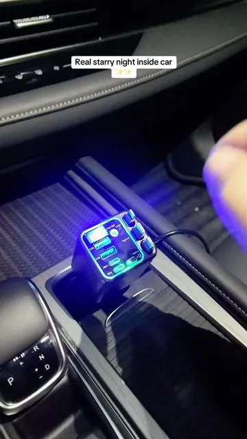 Have you starry sky night in the car?✨🔥#sunmmervibes #cars #retractablecarcharger #tiktokshopstockup #fyp 