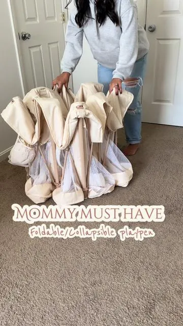 This has helped me out so much as a sahm trying to get things done 🙌🏼 #sahm #playpen #collapsible #mommymusthave #momsoftiktokclub 